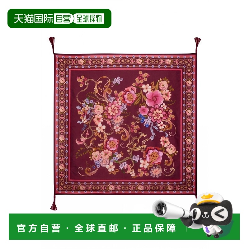 自营johnny wasWomen's Rolanda Silk Scarf In Floral Multi - f