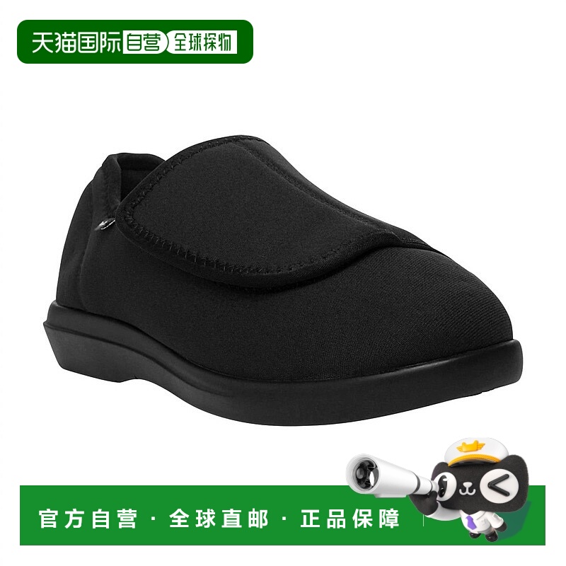 自营propet女式Cush N脚拖鞋，黑色 美国奥莱直发