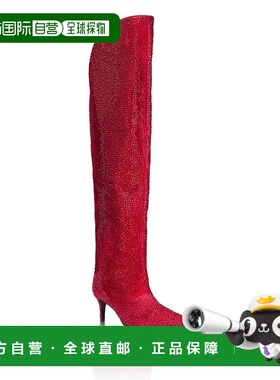 自营philipp pleinLow-Heel Overknee Boots Mixed Strass 6 - re