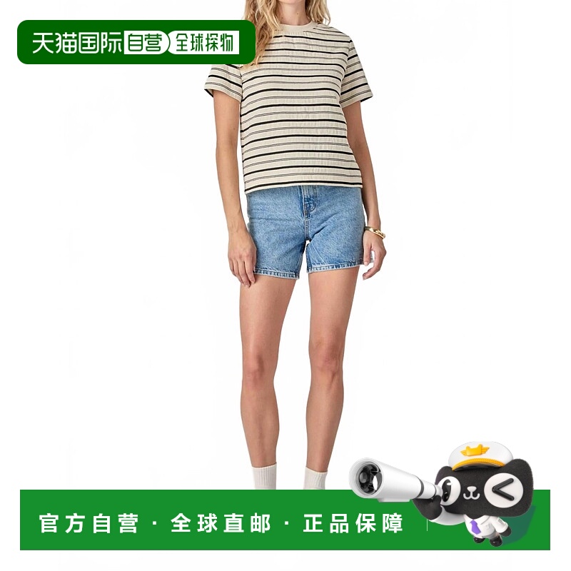 自营english factoryEveryday Stripe Tee In White Black 美国奥