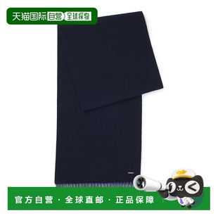 faced blue cashmere dark 美国奥莱直发 scarf 自营bossDouble