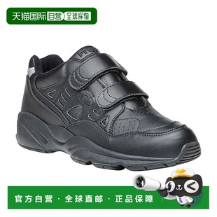 自营Propet Stability Walker W2035 Black Leather Walking Shoe