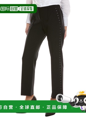 自营rag & bone Cosette Wool-Blend Pant - black 美国奥莱直发