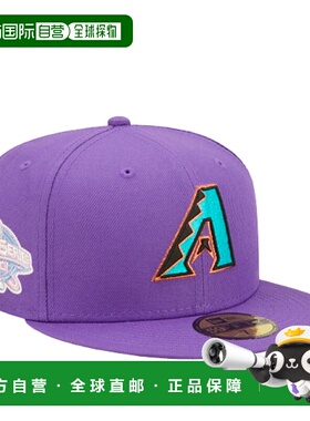 自营 New Era 59Fifty MLB 亚利桑那响尾蛇队 Pop Sweat 紫色贴合