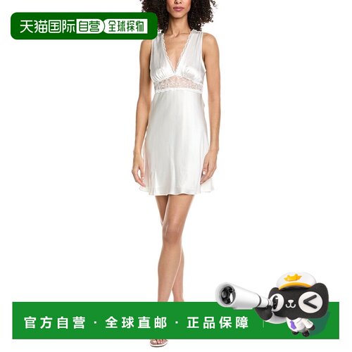 自营Amanda Uprichard Seren Silk Mini Dress - white 美国奥莱