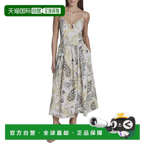 自营BCBG Shift Dress - white 美国奥莱直发连衣裙吊带