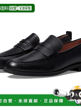 自营Cole Haan Stassi Penny Loafer Women's Black Leather Roun
