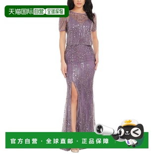 Amanda Population Mermaid Gown 美国奥 自营Dress purple The