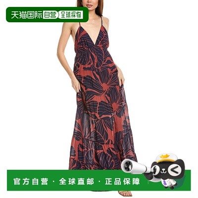 自营Hutch Romi Maxi连衣裙-棕色 新款长裙 美国直发奥莱