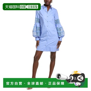 蓝色 自营 连衣裙 roseLela玫瑰衬衫 美国奥莱直发 lela