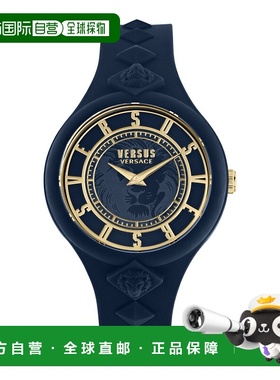 自营 versus versaceFire Island 铆钉表带腕表 - 蓝色/蓝色/蓝色