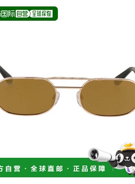 自营off-white米白色中性款金色太阳镜-金色 美国奥莱直发