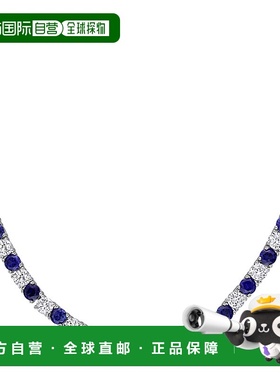 美国直邮Julianna B女士项链饰品首饰满圈白色蓝宝石优雅时尚