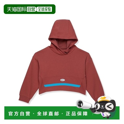 自营Nike NSW Icon Novelty Fleece Hoodie Kids Girls Rust Red