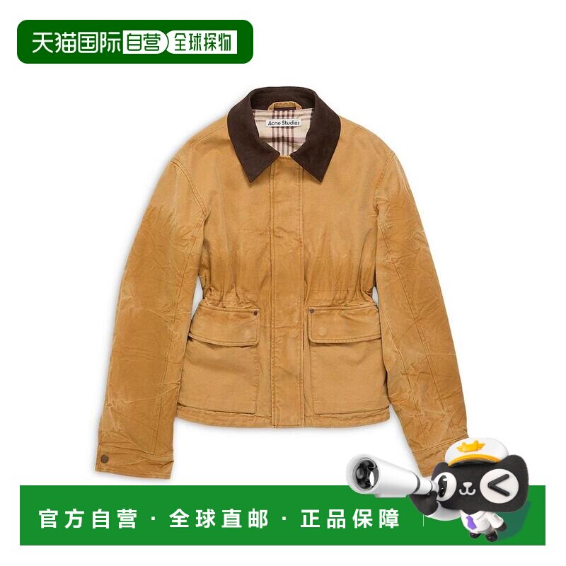 【美国直邮】acne studios 女士 皮质外套长袖夹克