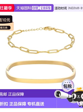 自营adorniaTarnish Resistant 18k Gold Plated Rectangular Cuf