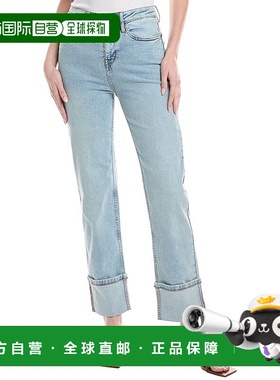 自营 Kenneth Cole Nu直筒牛仔裤-蓝色 美国奥莱直发直筒裤