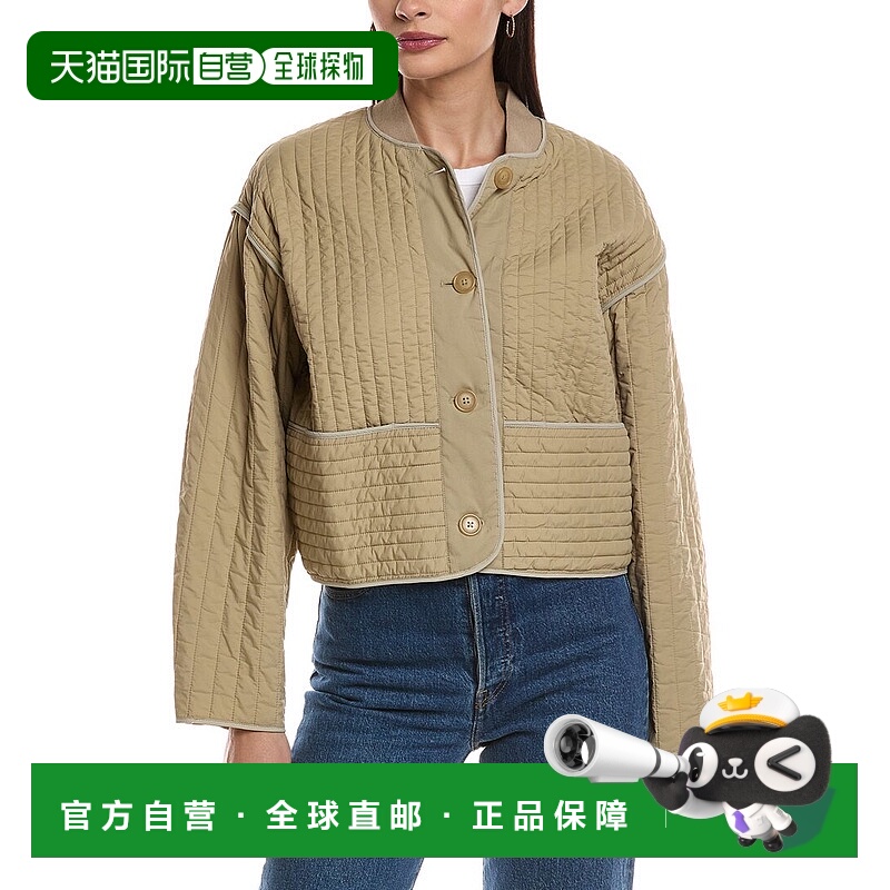 自营rag & bone Marley Quilted Jacket - brown 美国奥莱直发