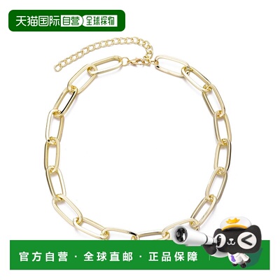 自营adorniaGold Plated Chunky Paperclip Necklace - gold 美国