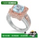 Suzy 蓝色 Levian 7.02 自营 蓝色托帕石戒指 两色纯银 TCW 美