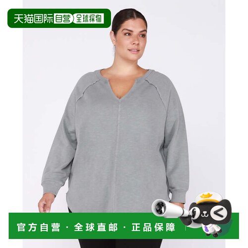 自营Black Tape Plus Size Cotton Raglan Sleeve Top - blacktap