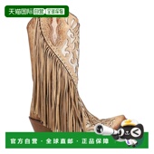 美国直邮 Lamb Corral 时装 1h可退 女鞋 靴 刺绣流苏棕色牛