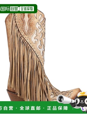 1h可退 【美国直邮】Corral 女鞋 时装靴 Ld Lamb 刺绣流苏棕色牛