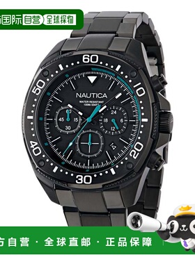自营Nautica Mens Nct Blue Sail Chronograph Stainless Steel W