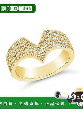 自营 sterling foreverSandra 戒指 - 金色 美国奥莱直发配饰婚戒