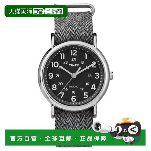 自营Timex Men's Weekender  Black Dial Watch - black 美国奥莱