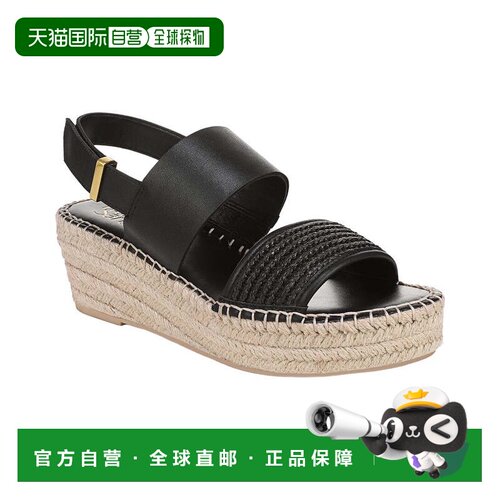 自营Franco Sarto Parry3绑带-黑色 美国奥莱直发凉鞋编织鞋