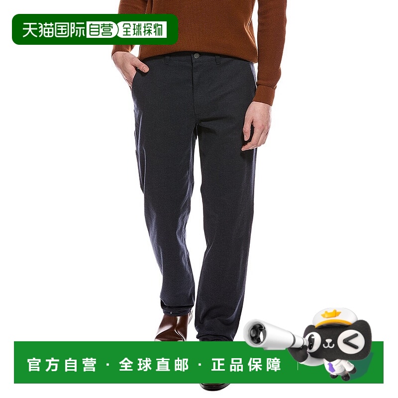 自营Theory Rhodes Wool-Blend Pant - blue 美国奥莱直发