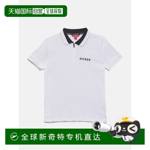 纯白色 自营 guess埃内斯托Polo衫 美国奥莱直发