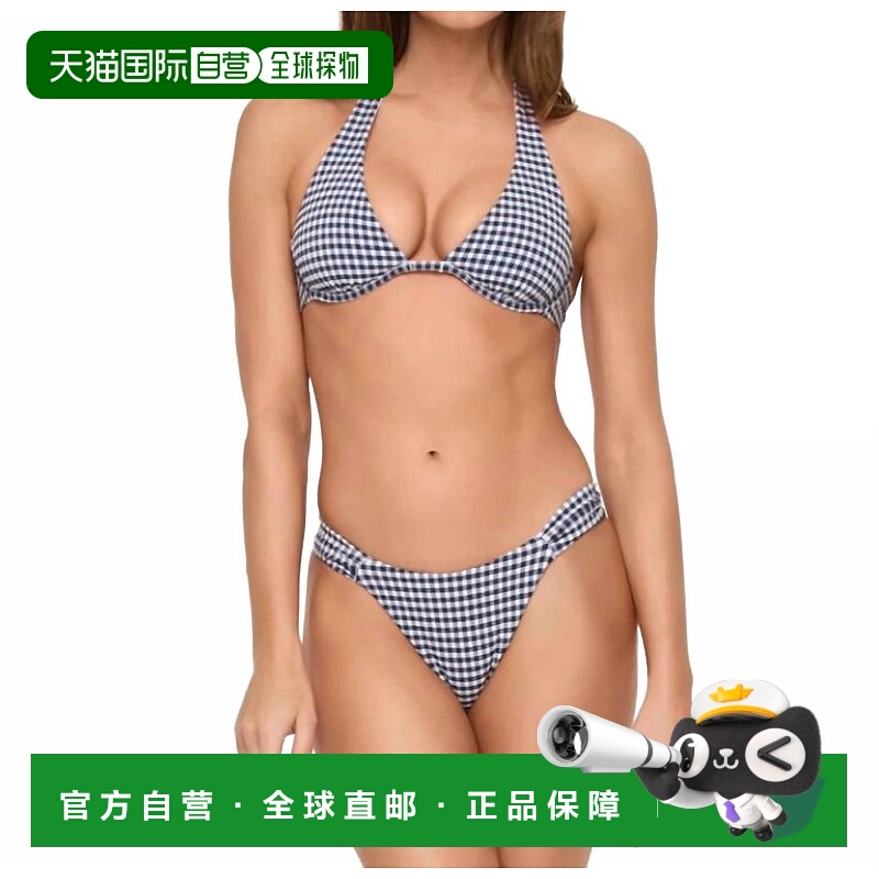 自营l space杜嘉比基尼底部在Atta女孩Gingham-Atta女孩Ginghom