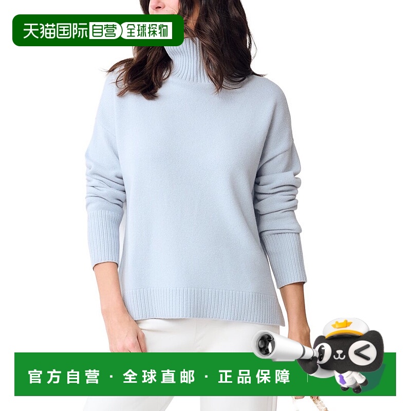 自营J.McLaughlin Dina Cashmere Sweater - blue 美国奥莱直发