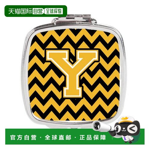 自营 Carolines Treasures CJ1053-YSCM 字母 Y 雪佛龙黑色正品