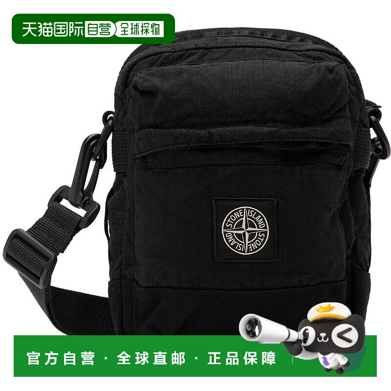 香港直邮潮奢 Stone Island 石头岛 男士 黑色 Lino Nylon Tela-T