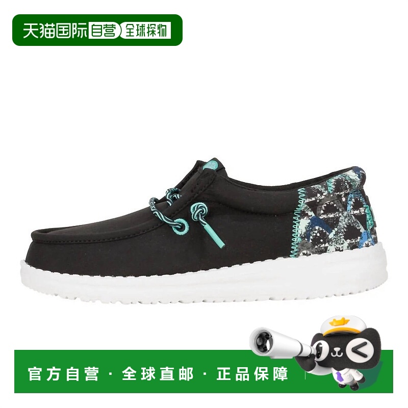 自营hey dudeYouth's Wally Funk Sharks Slip On Shoes In Black