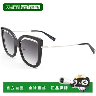 自营 Escada女式54毫米蓝色太阳镜-黑色 美国奥莱直发艾斯卡达