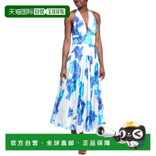 自营Nicholas Giulia Silk-Blend Midi Dress - white 美国奥莱直