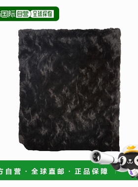 自营 Faux Addict 奢华人造毛皮抱毯 - 黑色 美国奥莱直发