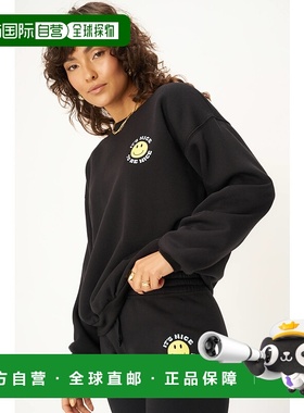 自营project social tBe Nice Smiley运动衫-黑色 美国奥莱直发
