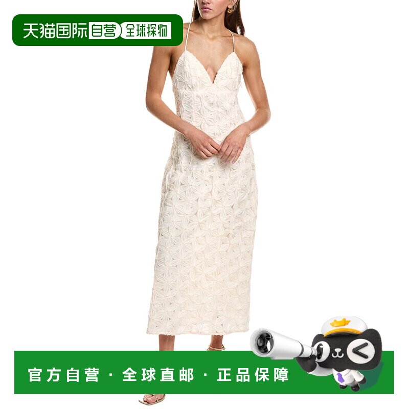 自营endless rose无尽玫瑰蕾丝意大利面条皮带长裙-棕色 美国奥莱