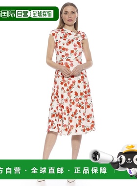 自营 alexia admorMariah Dress - red florals 美国奥莱直发