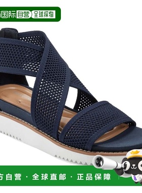 自营Easy Spirit Wander 2 Sandals Women's Blue Knit Open Toe