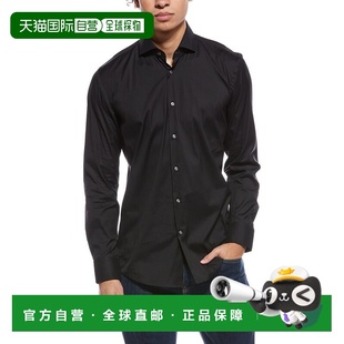 自营Hugo Boss Hank Spread Slim Fit Dress Shirt - black 美国