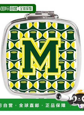 自营 Carolines Treasures CJ1075-MSCM 字母 M 足球绿色和正品