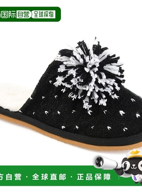 自营 Journee Collection 女式 Stardust 拖鞋 - 黑色 美国奥莱直