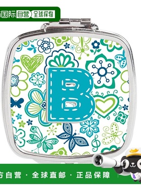 自营 Carolines Treasures CJ2006-BSCM 字母 B 花朵和蝴蝶正品