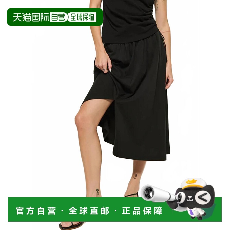 自营nation ltdVida Midi Skirt In Black - black 美国奥莱直发